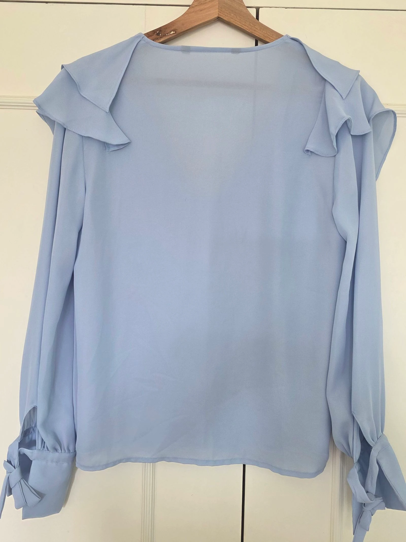Chemisier bleu à paillettes | Zara | T.L – photo 5